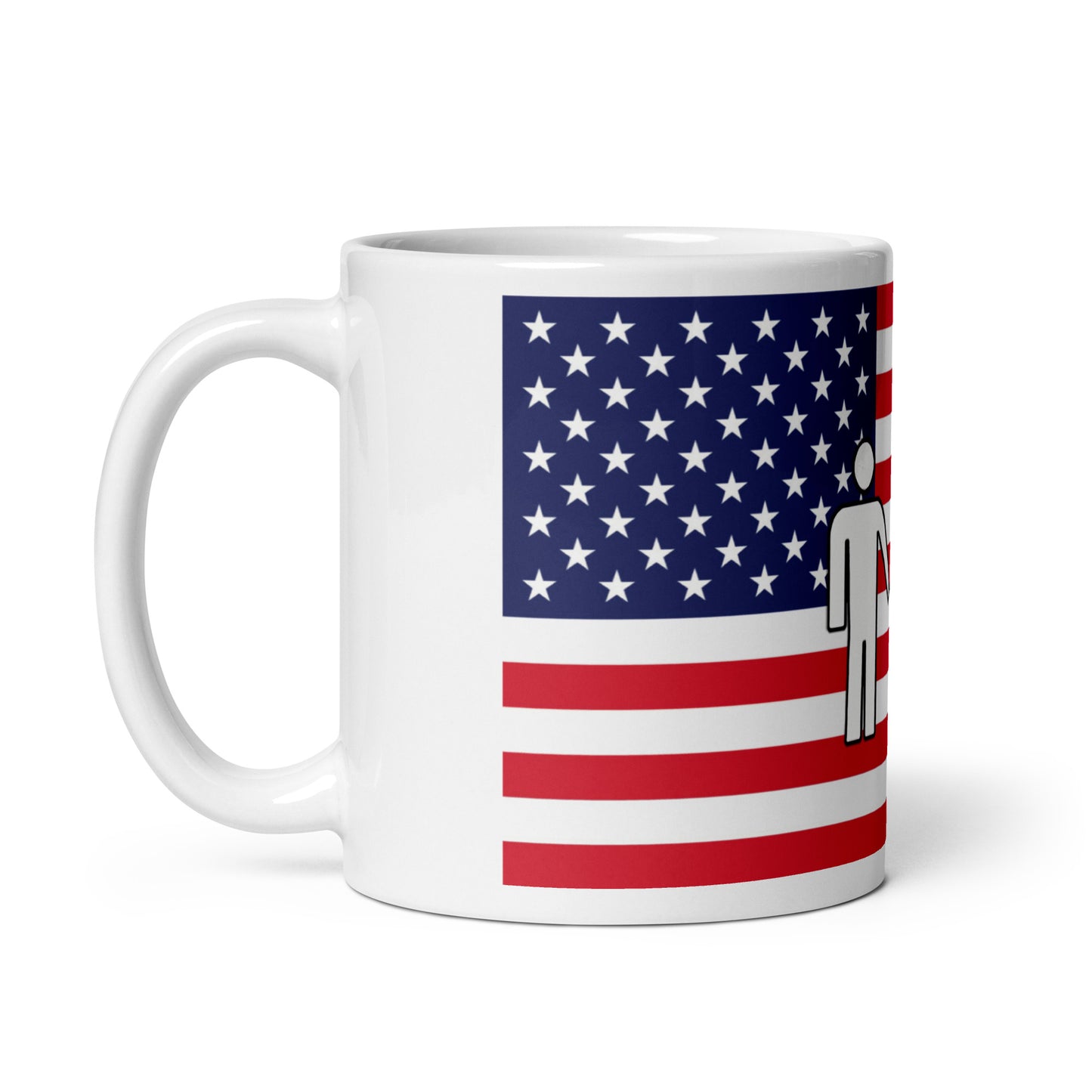 Taza blanca brillante