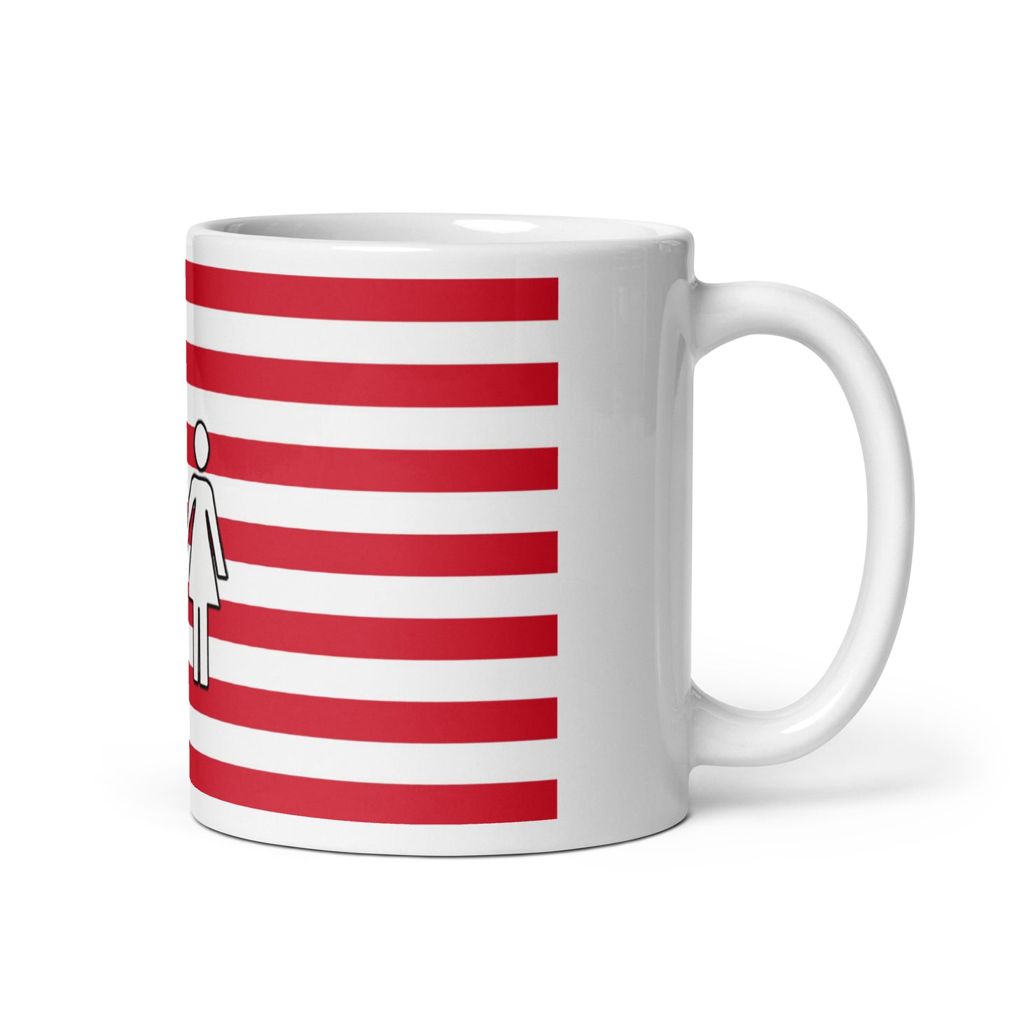 Taza blanca brillante