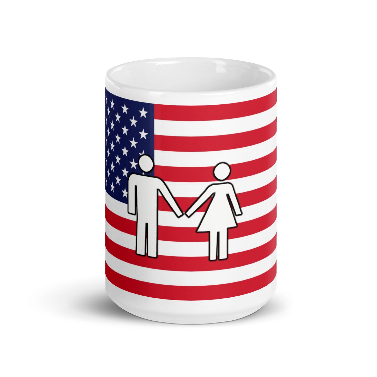 Taza blanca brillante