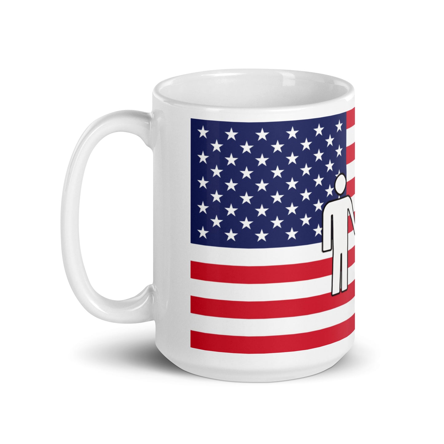 Taza blanca brillante