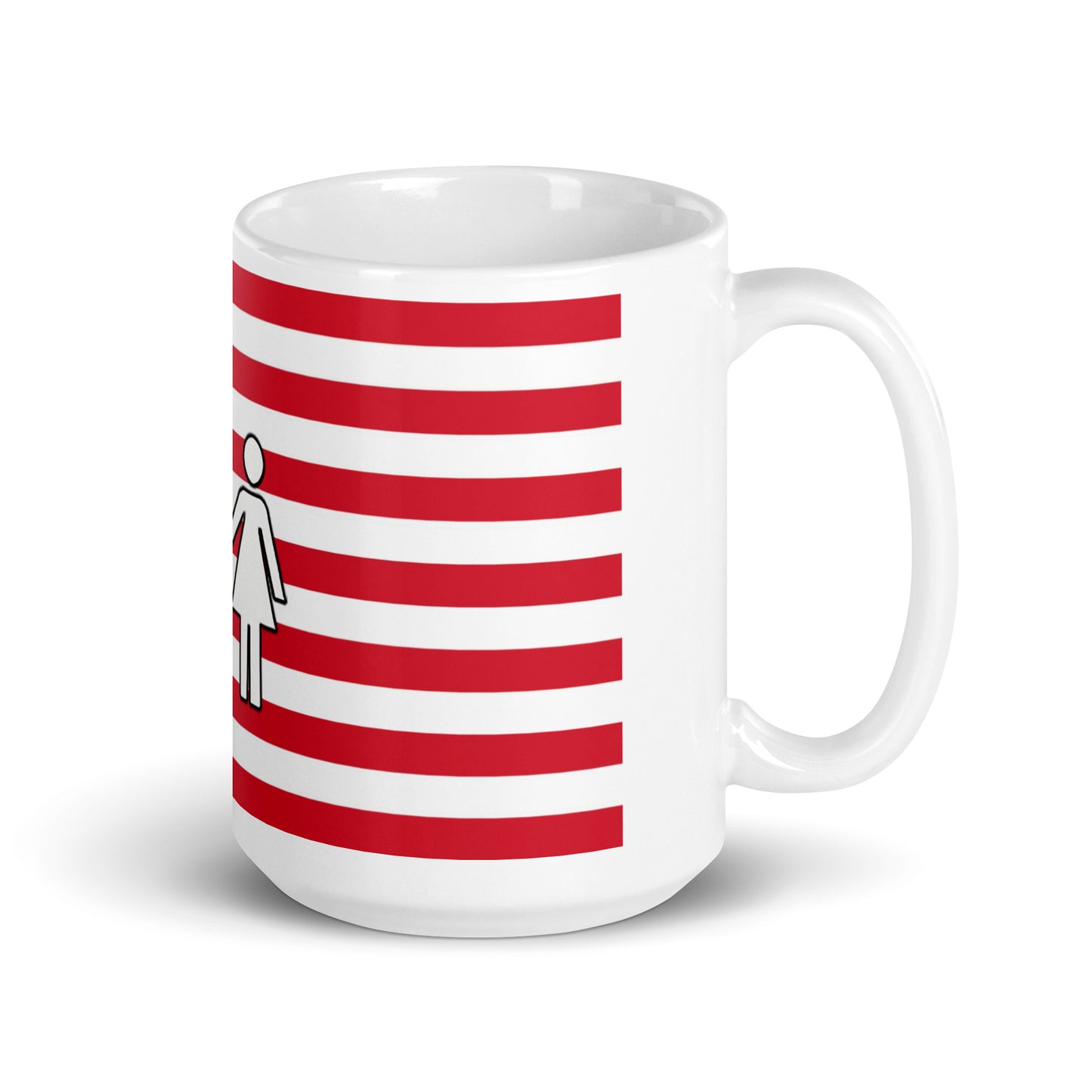 Taza blanca brillante
