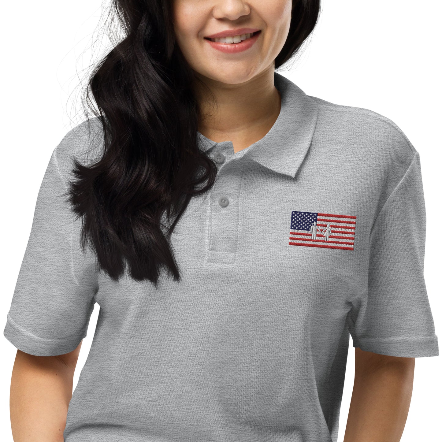 Unisex pique polo shirt